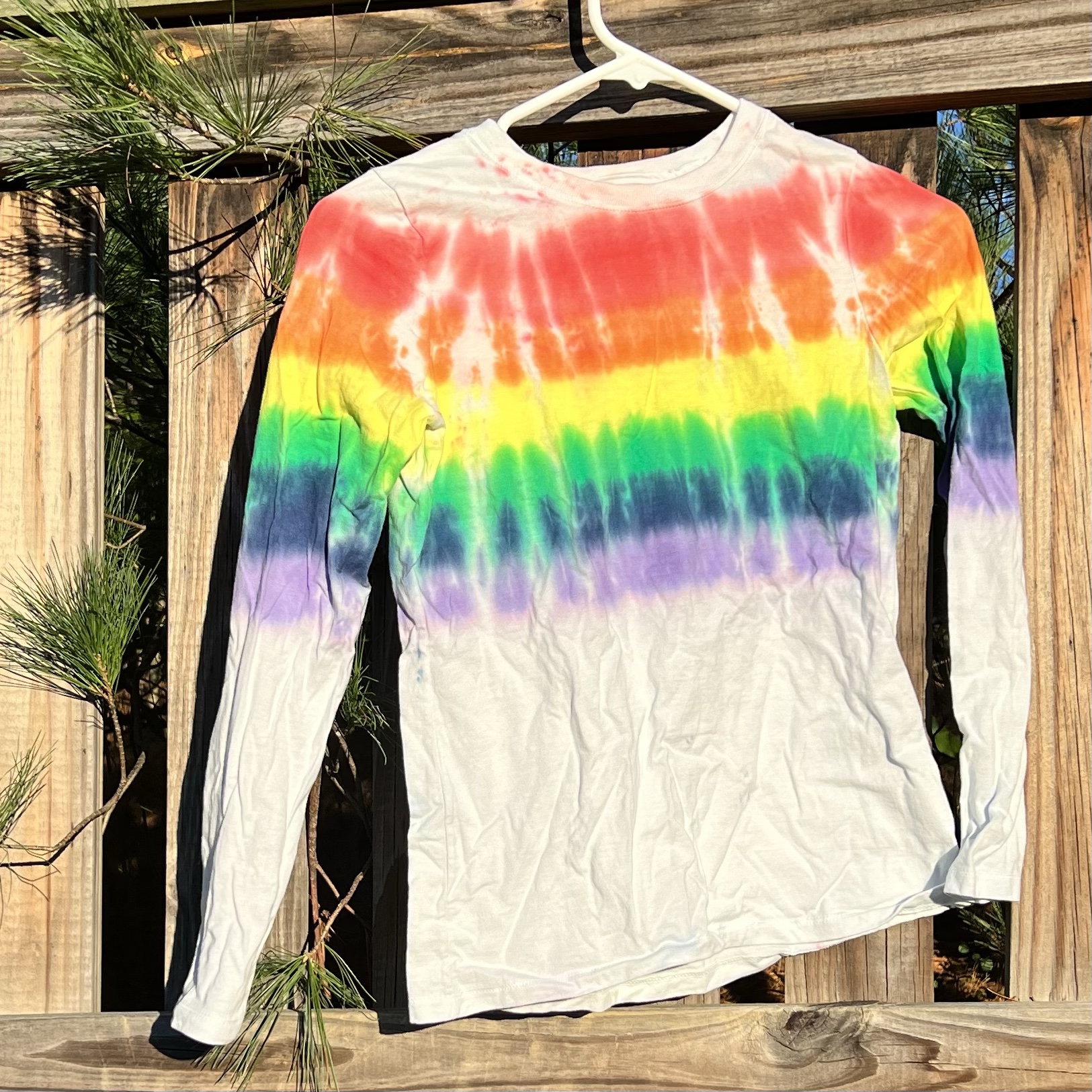 How to Tie Dye Rainbow Arch Pattern